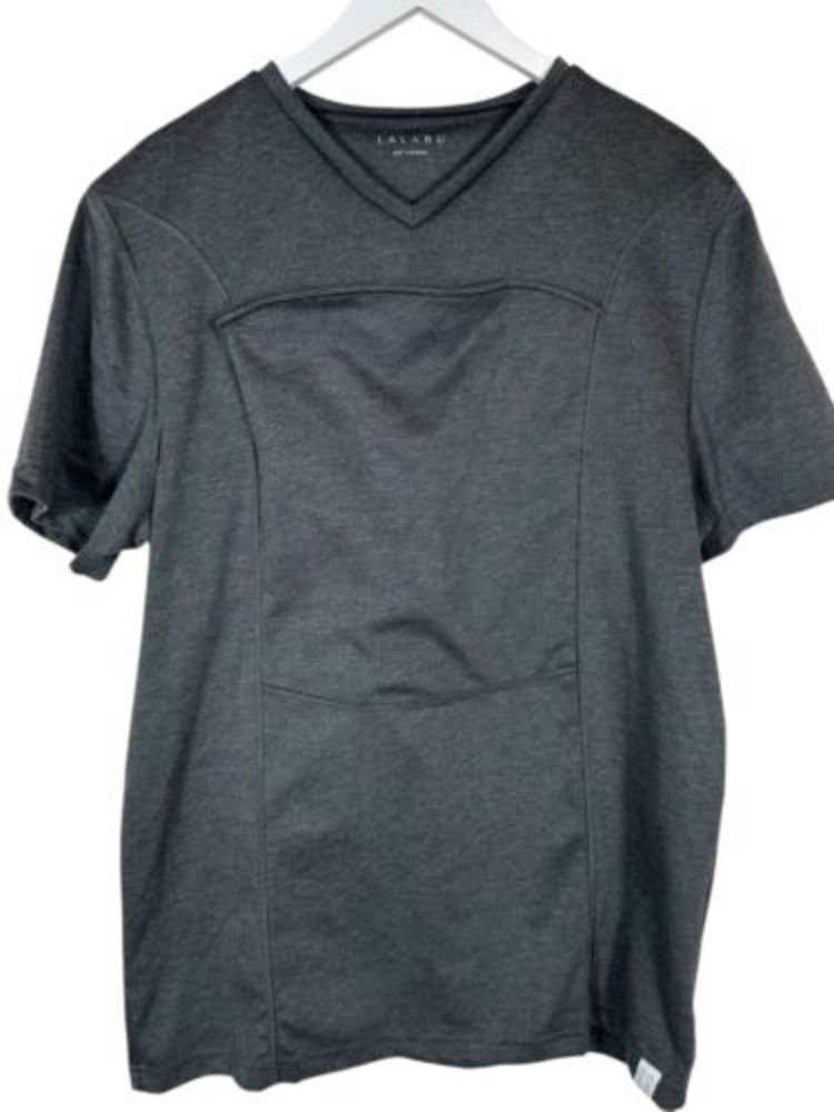 Lalabu Shirt Men's 2XL Gray Dad Carrier Kangaroo Pouch